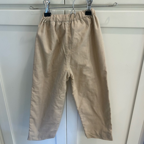 Anavini Hand Smocked Boys 4T khaki elastic waist pants! Excellent condition! - Picture 4 of 4